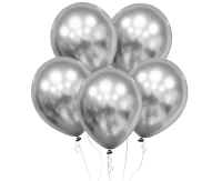 Balony Decomex 11", platyna srebrne, 100szt.