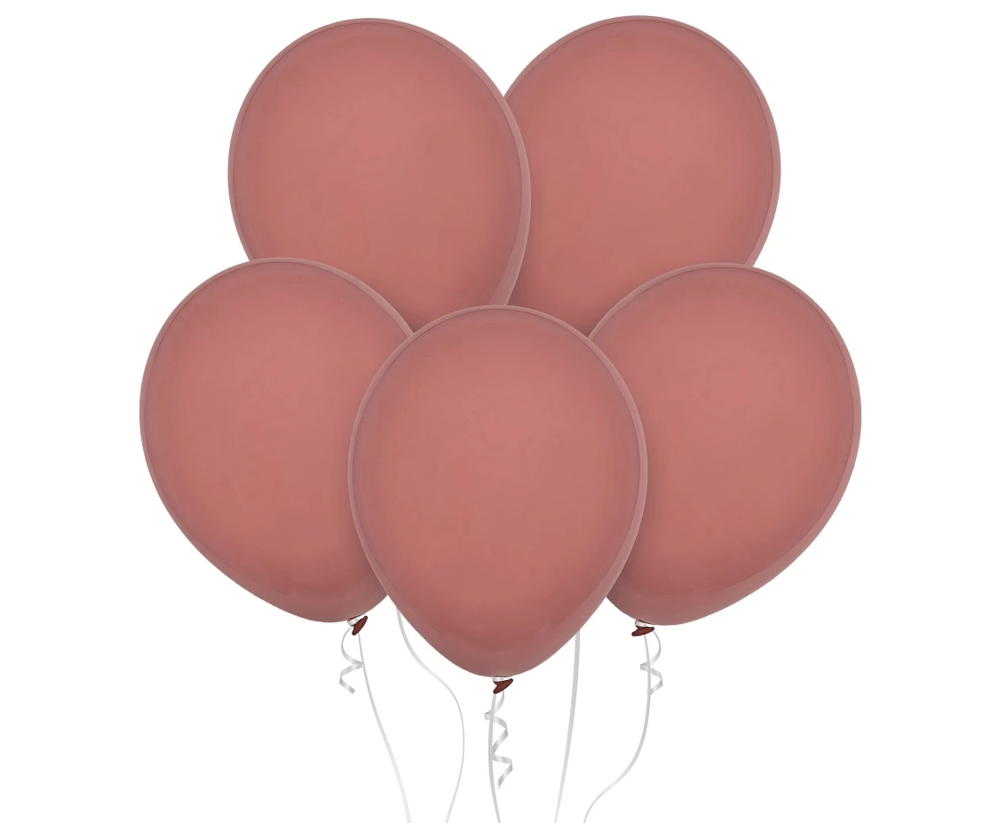 Balony Decomex 18", pastel drewno różane, 25szt.