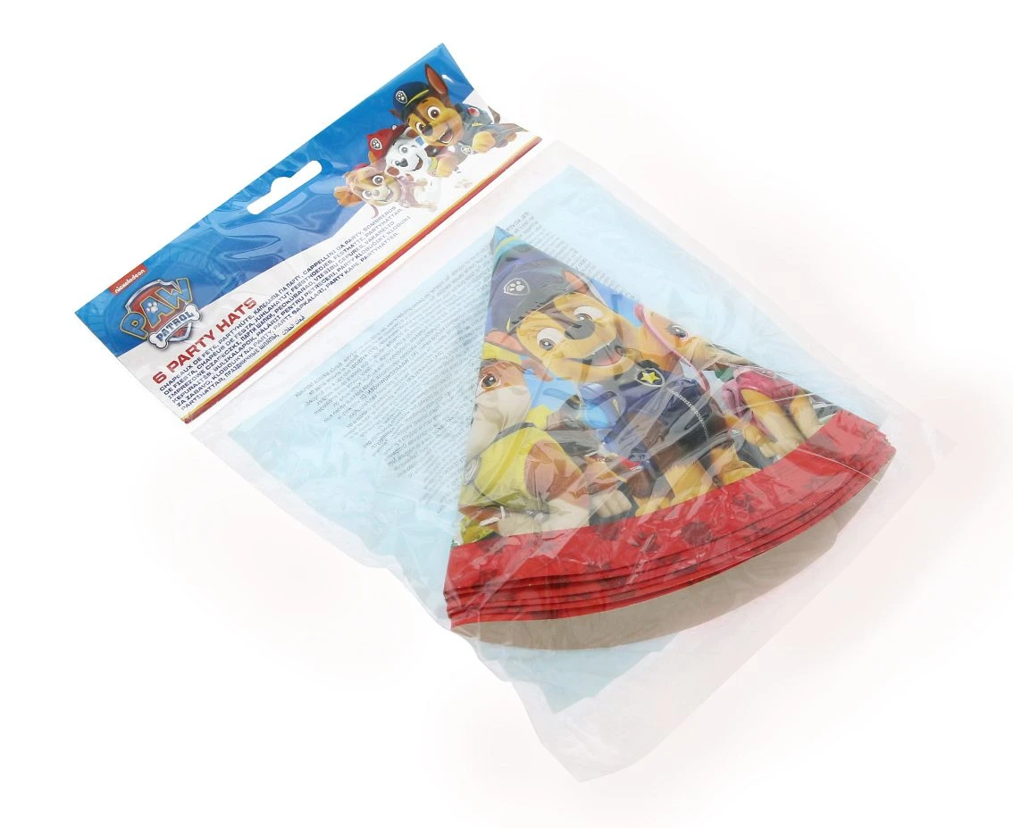 Czapeczki papierowe Paw Patrol Rescue Heroes, 6 szt.