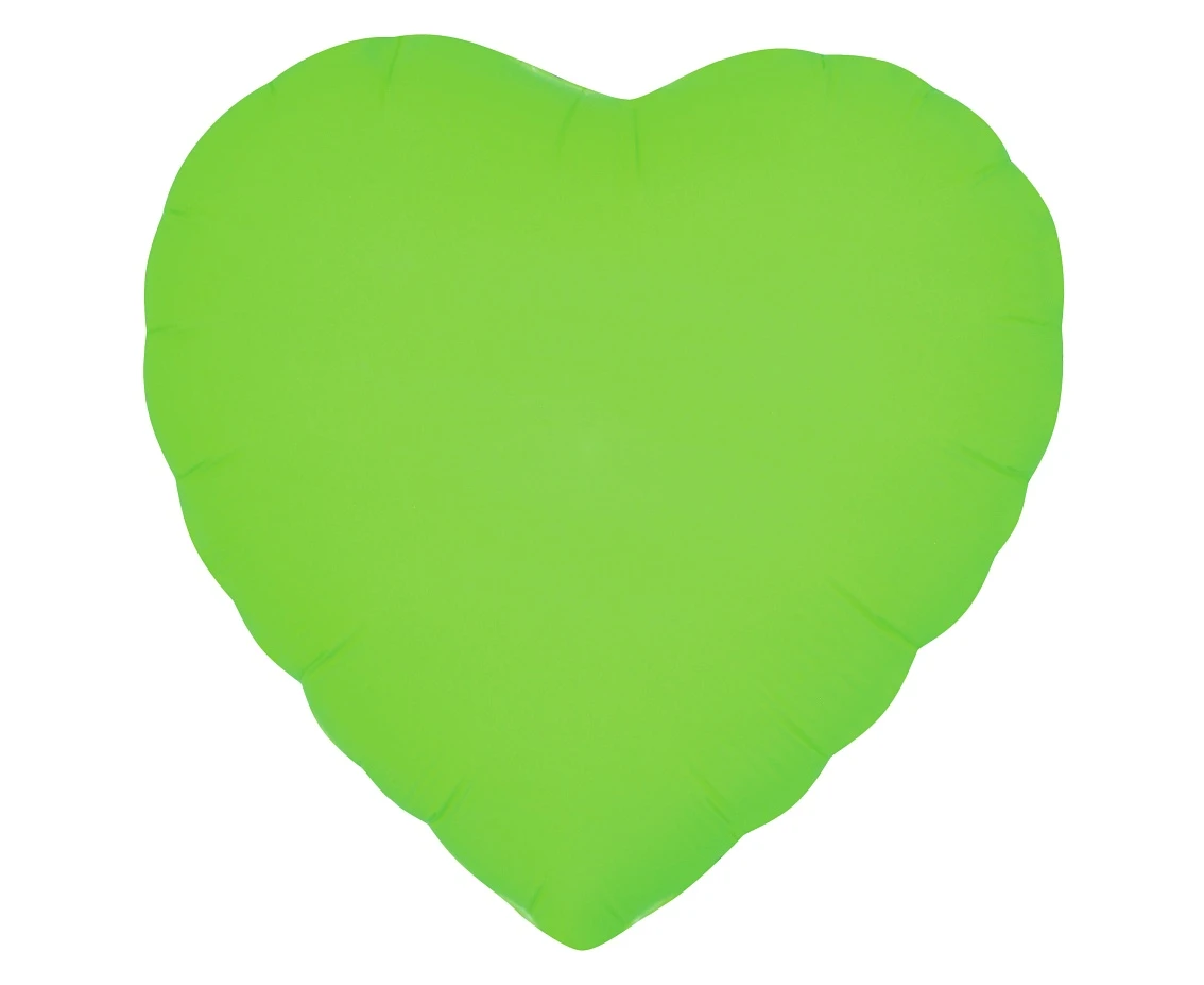 Balon foliowy Serce, fluor zielony, 18"