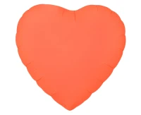 Balon foliowy Serce, fluor pomarańczowy, 18"