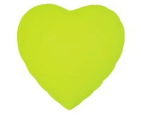 Balon foliowy Serce, fluor żółty, 18"