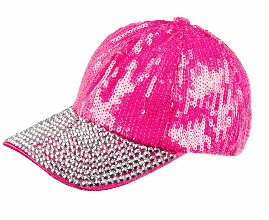 Czapka z daszkiem Bling Bling Hot Pink