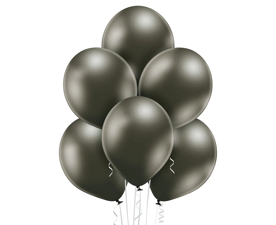 Balony Belbal 12", B105-609, (glossy anthracite) glossy antracytowe, 50szt.