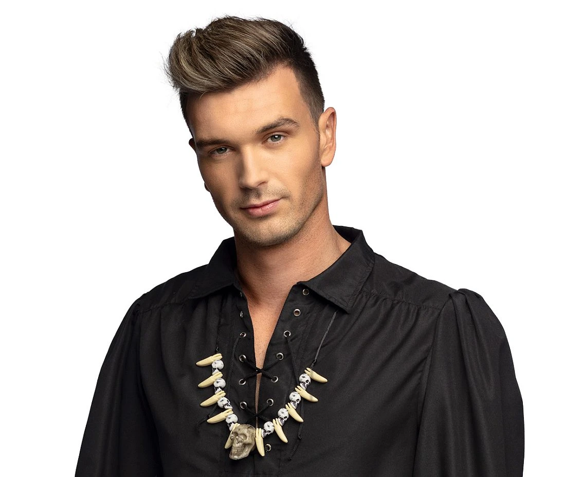 Naszyjnik zęby czaszki