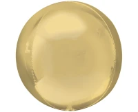 Balon foliowy ORBZ - kula białozłota/ 1 szt. (niepakowany) KK