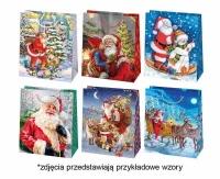 Torebka prezentowa T4 Christmas 19 x 23 x 11 cm, mix, 1 szt.
