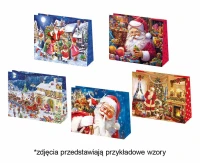 Torebka prezentowa T8 Christmas 38 x 29 x 10 cm, mix 1 szt.