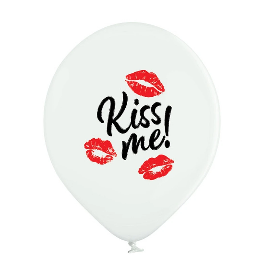 Balony Belbal 12", D11, kiss me, 6szt.