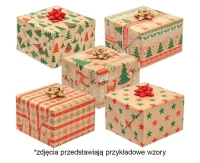 Papier ozdobny kraft P2 200x70cm rolka 1 ark. Gwiazdka zest. 5 Grafika - Papier typu kraft