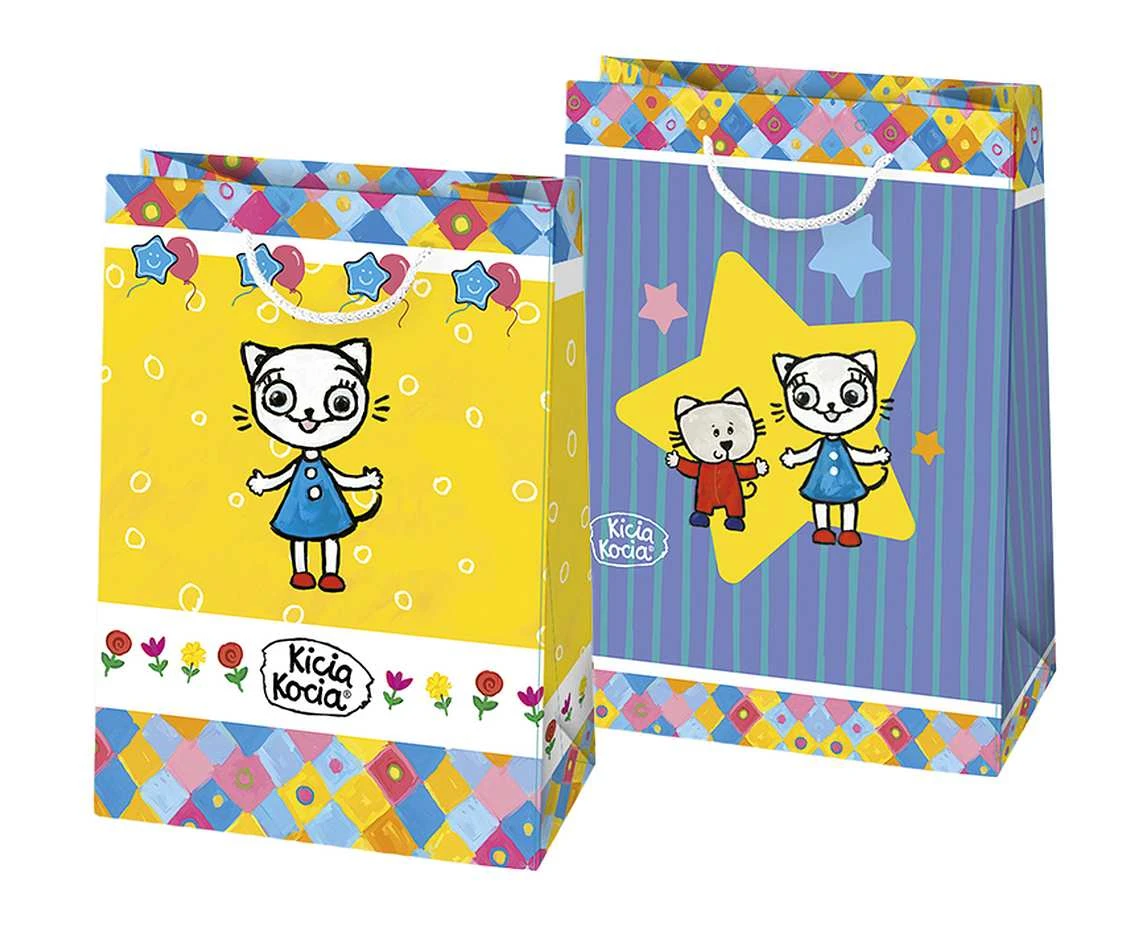 Torebka prezentowa TP 23 x32 x11 cm KICIA KOCIA (licencja) mix, 10 szt.