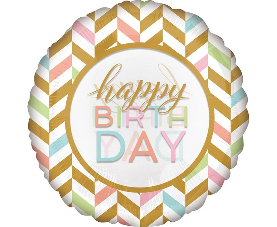Balon foliowy 71 x 71 cm,  Pastel Celebration, Jumbo KK