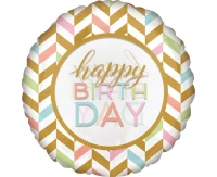 Balon foliowy 71 x 71 cm,  Pastel Celebration, Jumbo KK