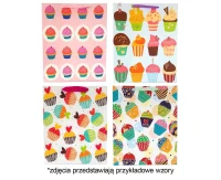 Torebka prezentowa babeczki 4wz 1363A 31x42x12cm p12, mix, 1 szt.