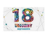 Zaproszenie Z 160x95 Urodziny 18-stka Grafika - Chłopak, Dziewczyna, Kolor, 10 szt.