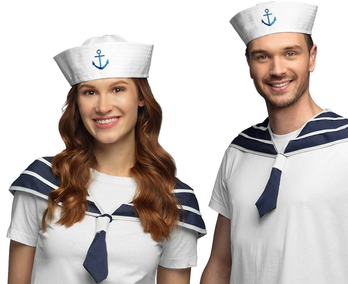 Zestaw Navy (czapka marynarska, kołnierz)