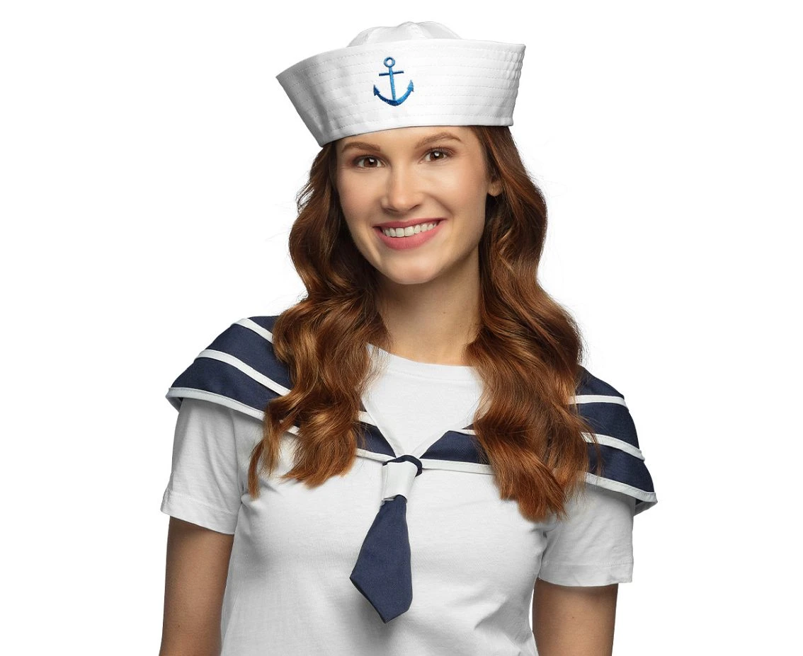 Zestaw Navy (czapka marynarska, kołnierz)