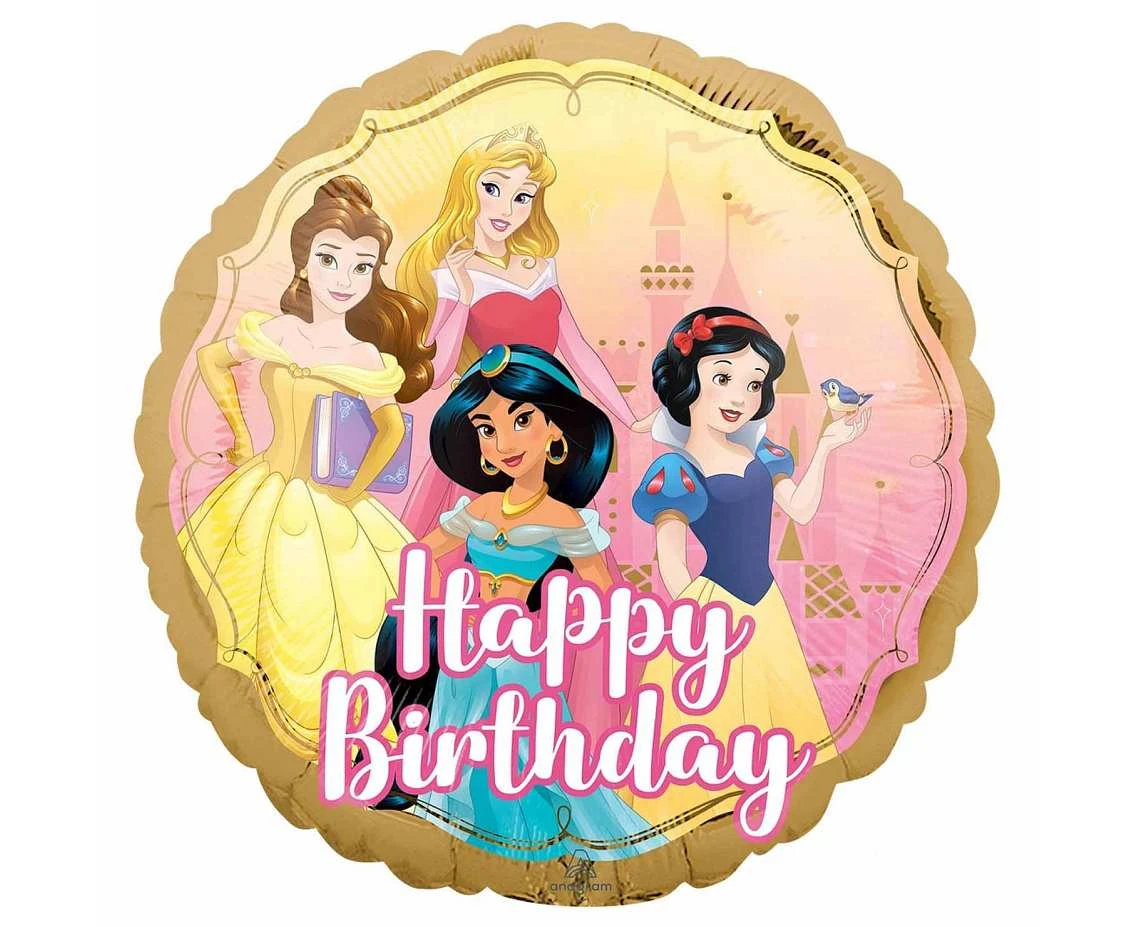 Balon foliowy 18" PRINCESS UPON A TIME BDAY KK