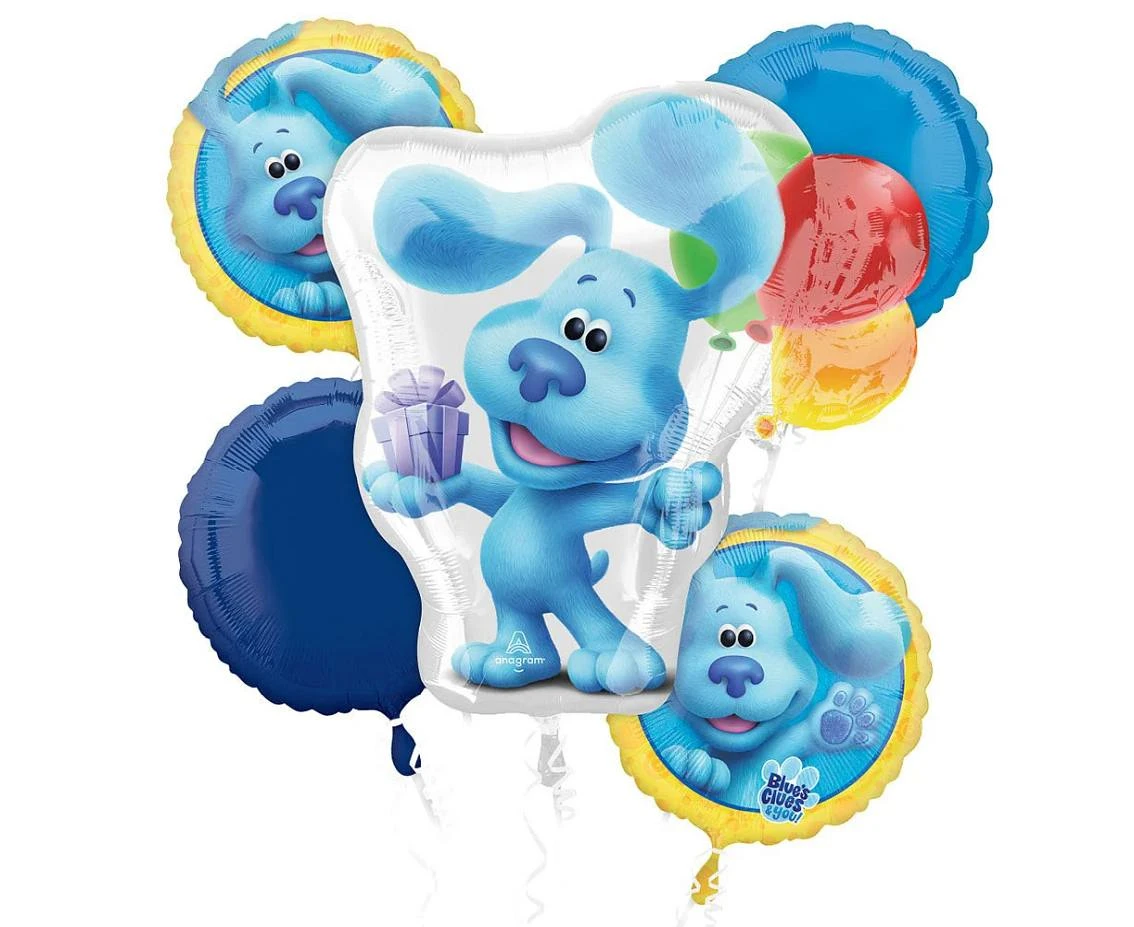 Balon foliowy 18" BOUQUET BLUE''''S CLUES KK