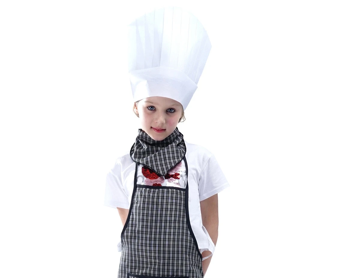 Zestaw dla dzieci Szef kuchni (kapelusz, apaszka, fartuch), rozm. 110/120 cm
