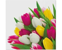 Serwetki papierowe Tulipany, 33x33 cm, 20 szt.