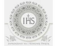 Zaproszenie kwadrat ZKW 120x120 Komunia nr 39973 Dziecięce - Chłopiec, Dziewczynka, Religia, Srebrne, 10 szt.