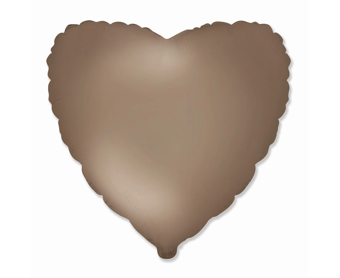 Balon foliowy 18" FX - Serce (matowe Starlight Gold), niepakowany