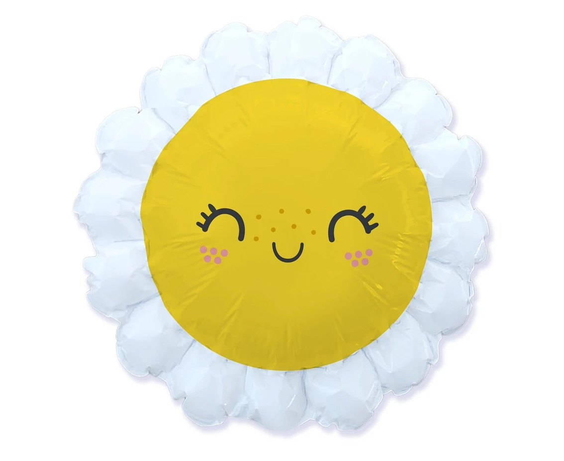 Balon foliowy 24" FX - Uśmiechnięta Stokrotka, niepakowany