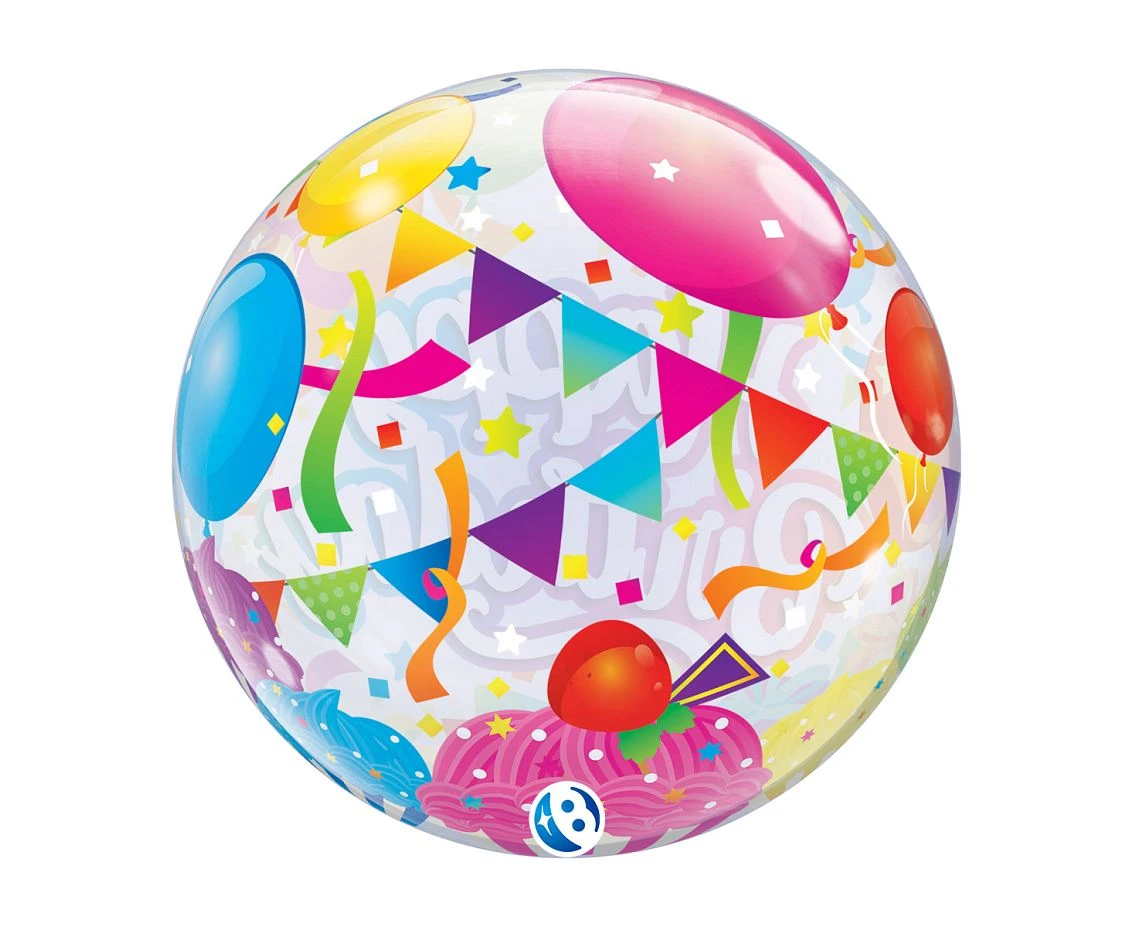 Balon Takara BUBBLE BALLOON Birthday Surprise, 22"