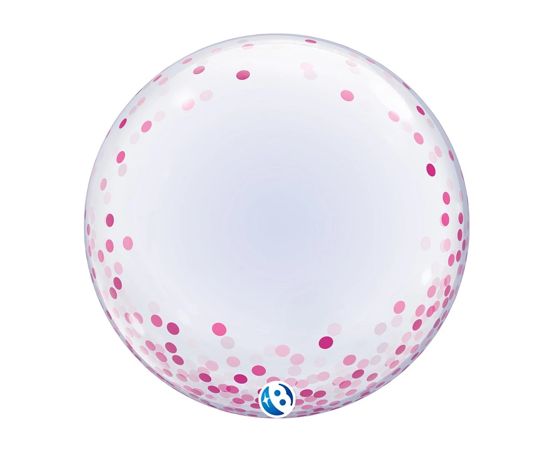 Balon Takara DECO Pink Confetti Dots, 24"