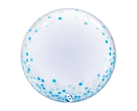 Balon Takara DECO Blue Confetti Dots, 24"