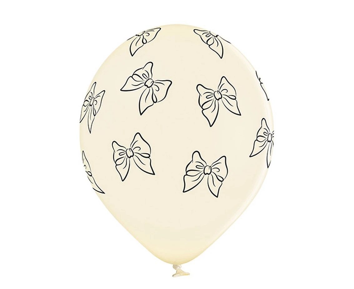 Balony Belbal 12", D11, Bows Vanilla, 6szt.
