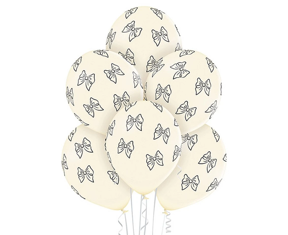 Balony Belbal 12", D11, Bows Vanilla, 6szt.