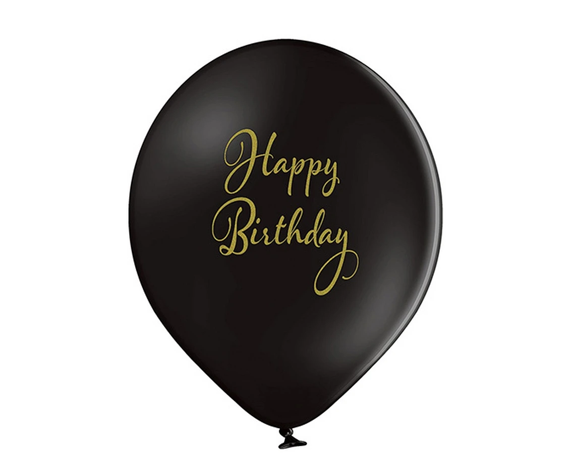 Balony Belbal 12", D11, happy birthday, 6szt.