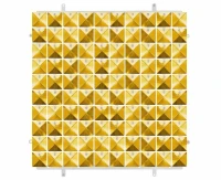Panel dekoracyjny złoty 3D, przezroczyste tło, 30x30 cm/ 100 kwadratów