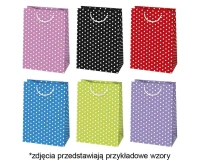 Torebka prezentowa T5 230x320x110 Ogólne zest. 202 Grafika - Kolor, Kropki, 1 szt.