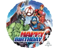 Balon foliowy 18" SHP -  Avengers animated Birthday KK