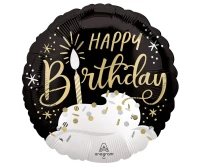 Balon foliowy 18", Birthday wishes