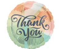 Balon foliowy 18" SHP -  Thank you pastel clouds KK