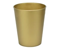 Kubeczki wielokrotnego użytku, złote, GOLD DECORATA PARTY, 4 szt.