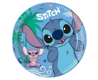 Talerzyki papierowe Stitch & Angel, 20 cm, 8 szt.