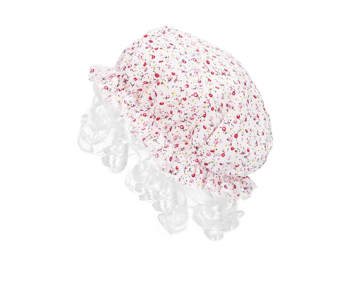 Zestaw Babcia (czepek do spania, szalik, okulary, wałki)