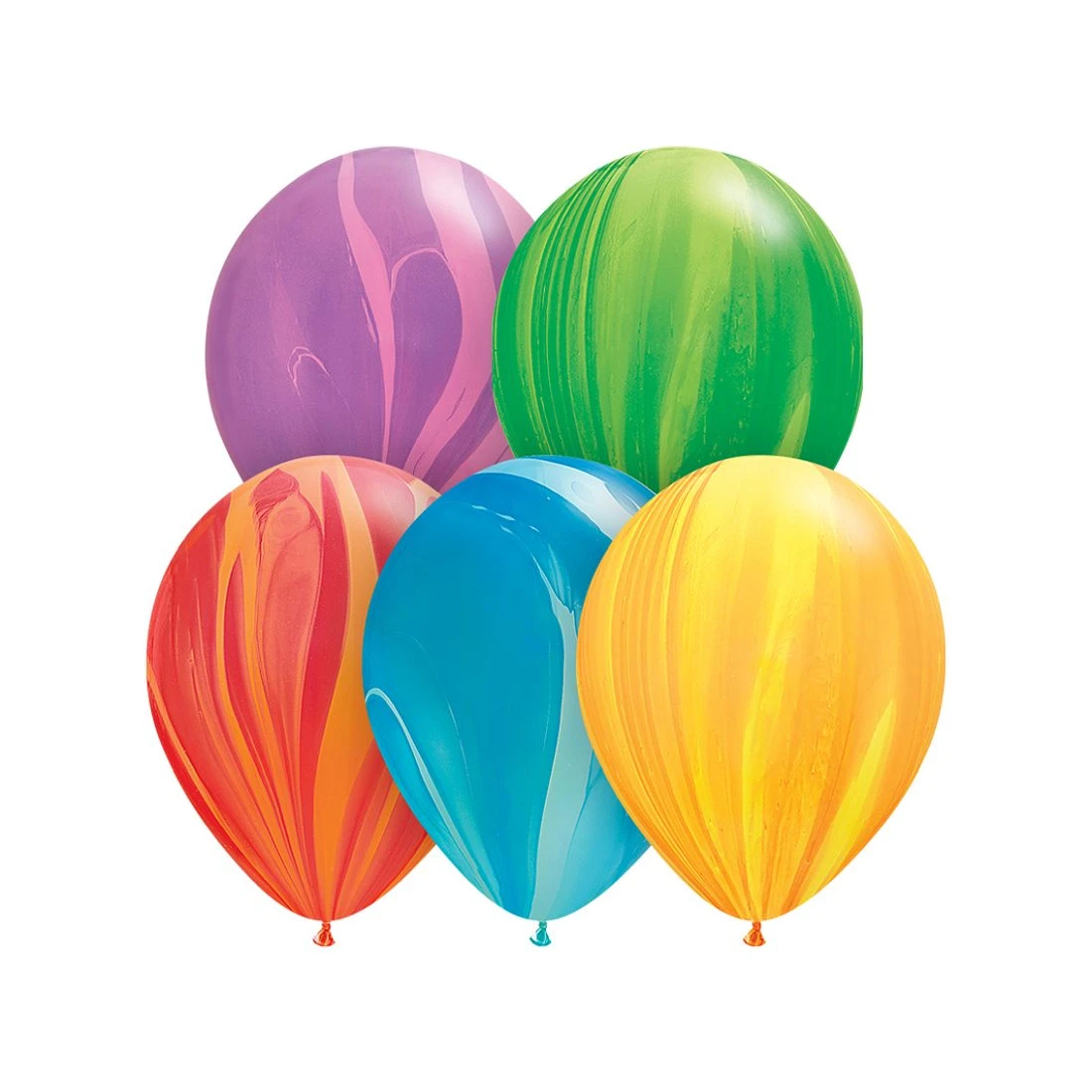 Balony B&C 12", pastel agat wielokolorowy, 10szt.