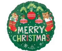 Balon foliowy 18"  Beary Christmas KK
