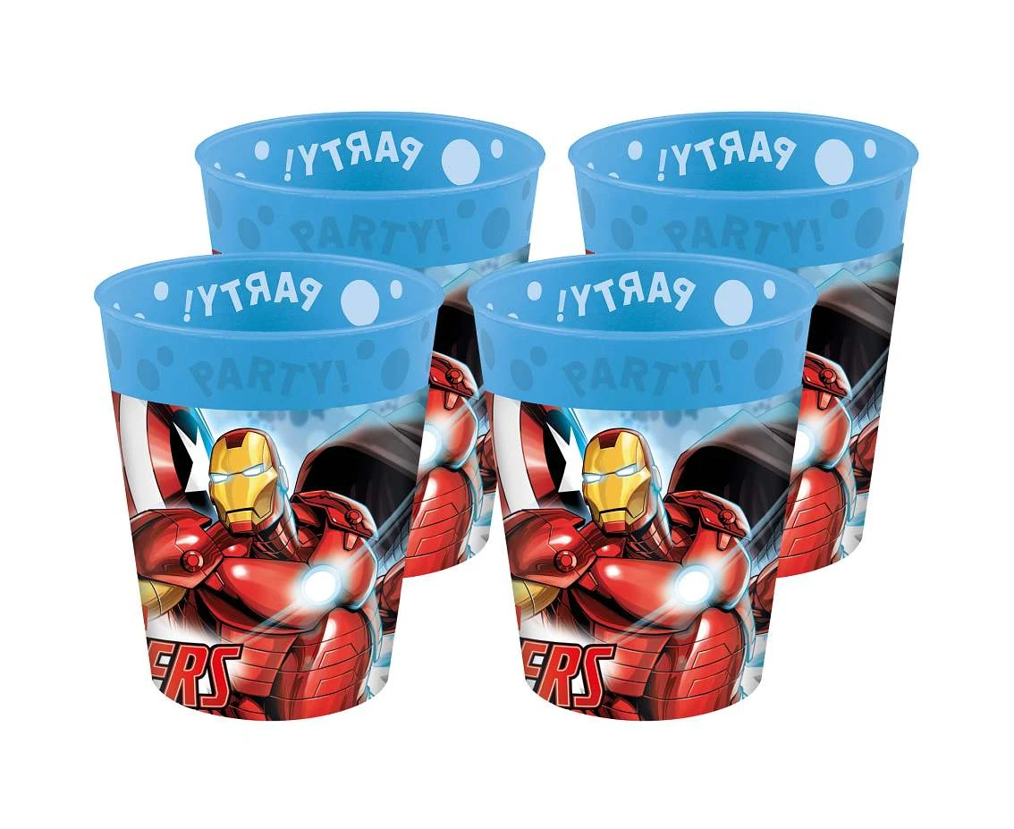 Kubeczki wielokrotnego użytku Avengers Infinity Stone, 250 ml, 4 szt. KK