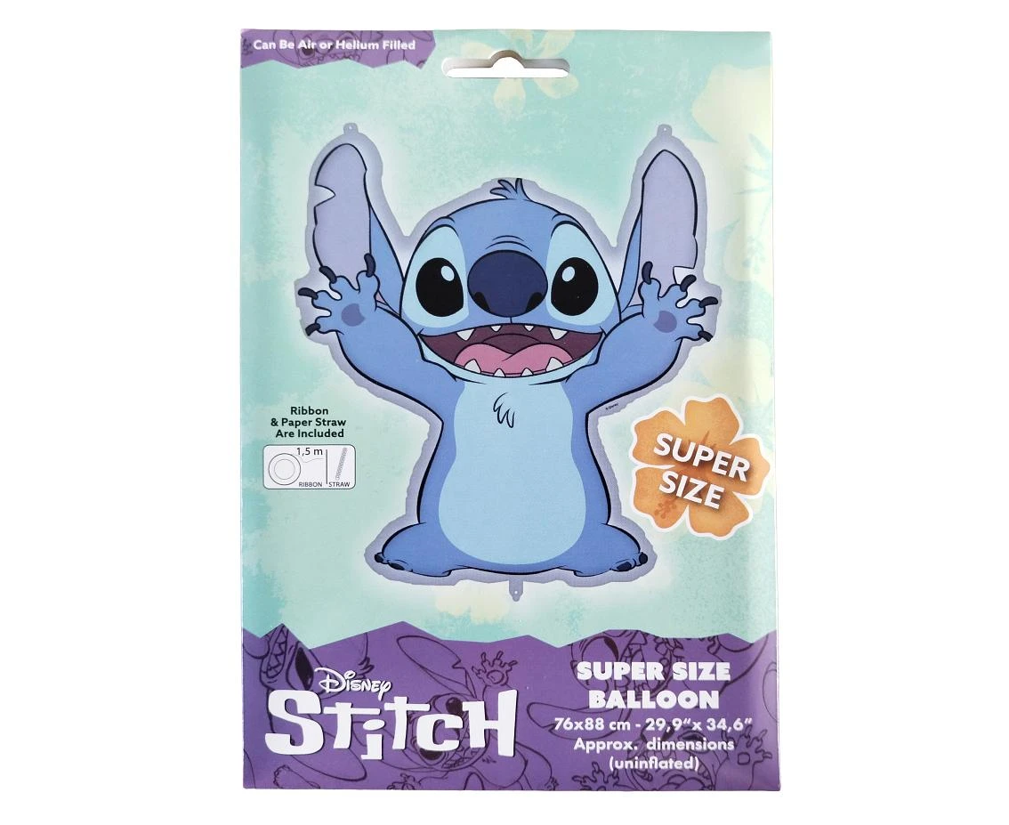 Balon foliowy STITCH 76x88 cm DISNEY, 1 szt.