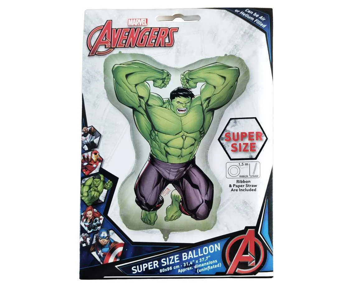 Balon foliowy HULK 80x96 cm MARVEL, 1 szt.