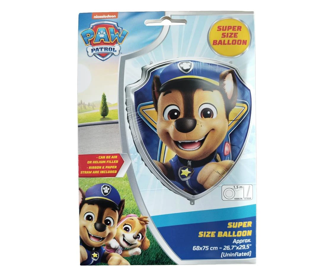 Balon foliowy Tarcza CHASE 68x75 cm NICKELODEON, 1 szt.