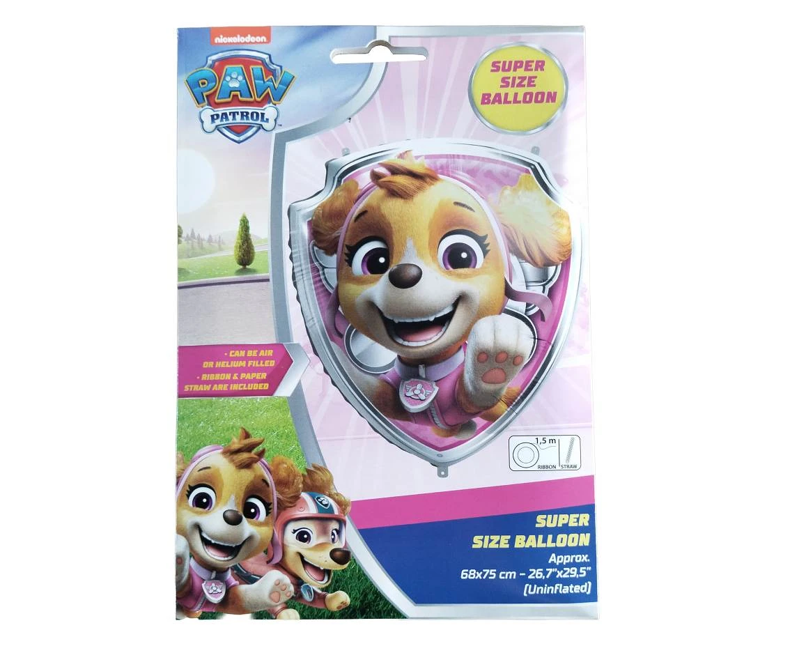Balon foliowy Tarcza SKYE 68x75 cm NICKELODEON, 1 szt.
