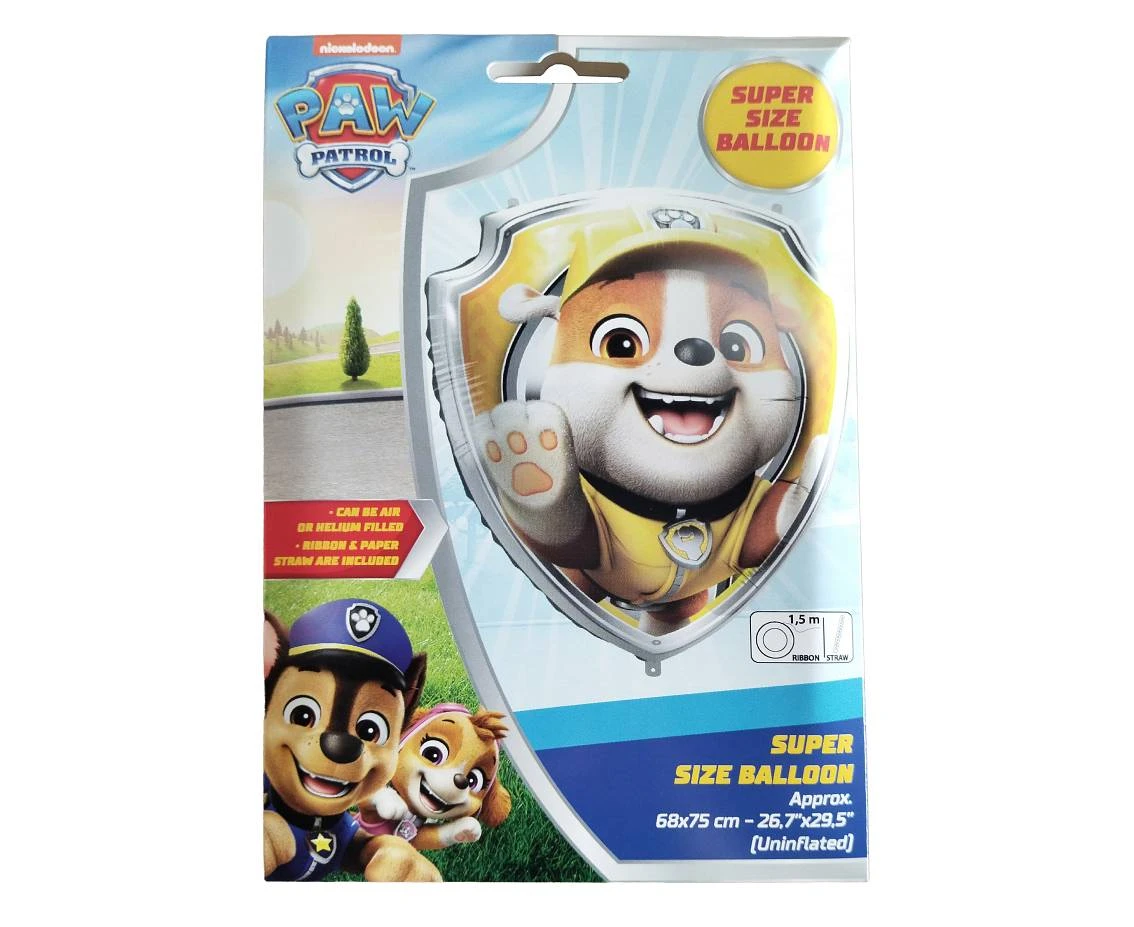 Balon foliowy Tarcza RUBBLE 68x75cm NICKELODEON, 1 szt.